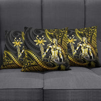 Filipinos Lapu Lapu Hero Pillow Cover Gold Polynesian Tribal Tattoo