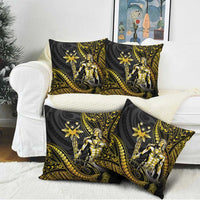 Filipinos Lapu Lapu Hero Pillow Cover Gold Polynesian Tribal Tattoo