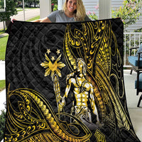 Filipinos Lapu Lapu Hero Quilt Gold Polynesian Tribal Tattoo LT05 Gold - Polynesian Pride