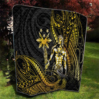 Filipinos Lapu Lapu Hero Quilt Gold Polynesian Tribal Tattoo LT05 - Polynesian Pride