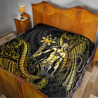 Filipinos Lapu Lapu Hero Quilt Gold Polynesian Tribal Tattoo LT05 - Polynesian Pride