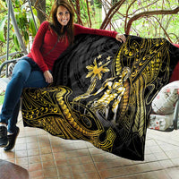 Filipinos Lapu Lapu Hero Quilt Gold Polynesian Tribal Tattoo LT05 - Polynesian Pride