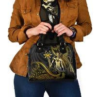 Filipinos Lapu Lapu Hero Shoulder Handbag Gold Polynesian Tribal Tattoo