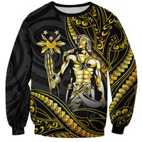 Filipinos Lapu Lapu Hero Sweatshirt Gold Polynesian Tribal Tattoo LT05 Unisex Gold - Polynesian Pride