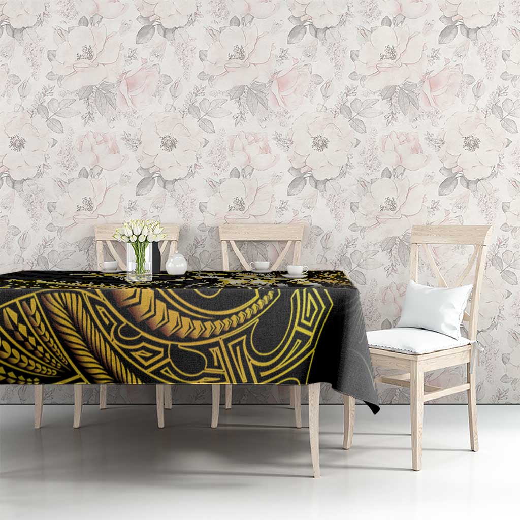 Filipinos Lapu Lapu Hero Tablecloth Gold Polynesian Tribal Tattoo