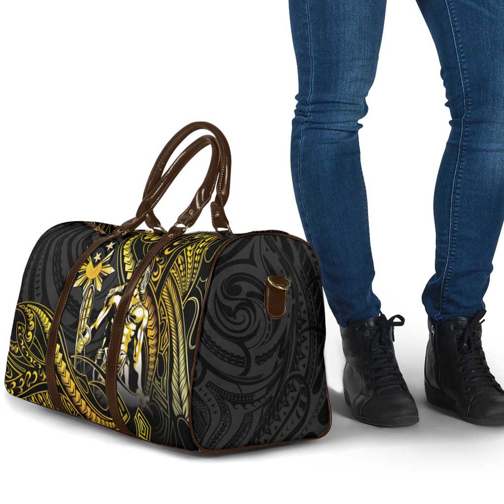 Filipinos Lapu Lapu Hero Travel Bag Gold Polynesian Tribal Tattoo LT05 - Polynesian Pride