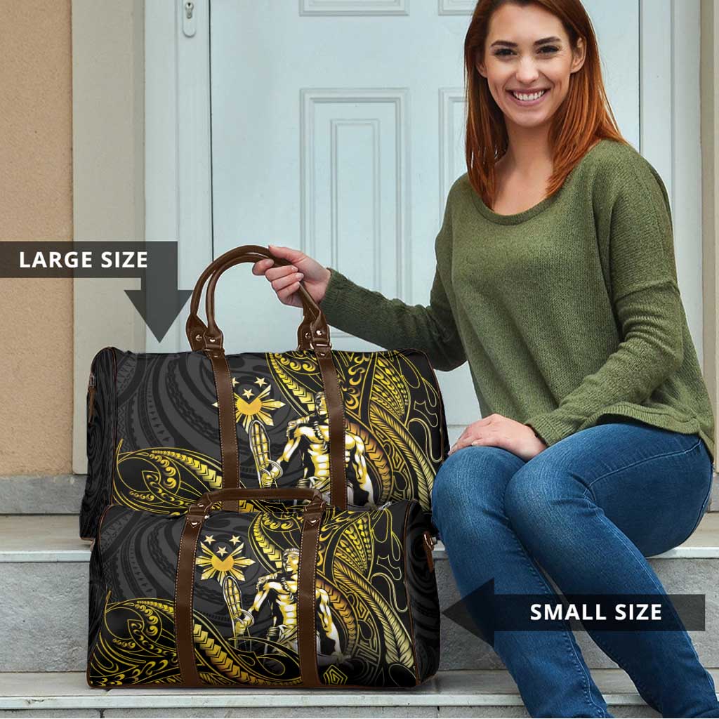 Filipinos Lapu Lapu Hero Travel Bag Gold Polynesian Tribal Tattoo LT05 - Polynesian Pride