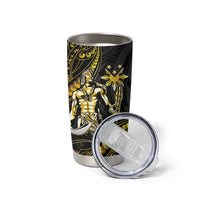 Filipinos Lapu Lapu Hero Tumbler Cup Gold Polynesian Tribal Tattoo LT05 - Polynesian Pride