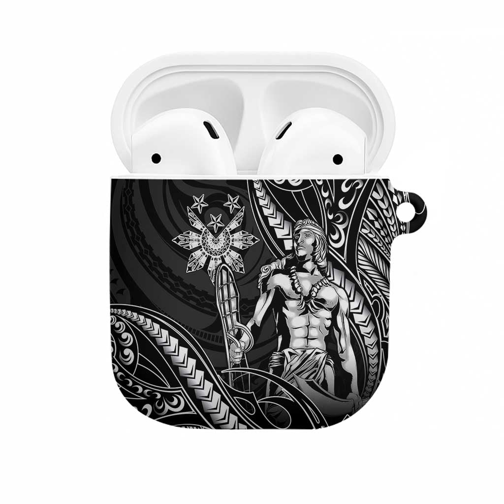 Filipinos Lapu Lapu Hero AirPods Case Black Polynesian Tribal Tattoo LT05 Black - Polynesian Pride