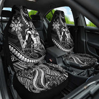 Filipinos Lapu Lapu Hero Car Seat Cover Black Polynesian Tribal Tattoo LT05 One Size Black - Polynesian Pride