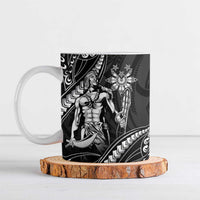Filipinos Lapu Lapu Hero Ceramic Mug Black Polynesian Tribal Tattoo