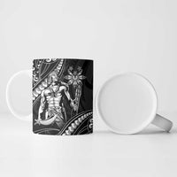 Filipinos Lapu Lapu Hero Ceramic Mug Black Polynesian Tribal Tattoo