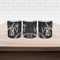 Filipinos Lapu Lapu Hero Ceramic Mug Black Polynesian Tribal Tattoo