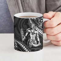 Filipinos Lapu Lapu Hero Ceramic Mug Black Polynesian Tribal Tattoo