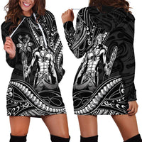 Filipinos Lapu Lapu Hero Hoodie Dress Black Polynesian Tribal Tattoo LT05 - Polynesian Pride