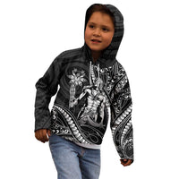 Filipinos Lapu Lapu Hero Kid Hoodie Black Polynesian Tribal Tattoo LT05 - Polynesian Pride