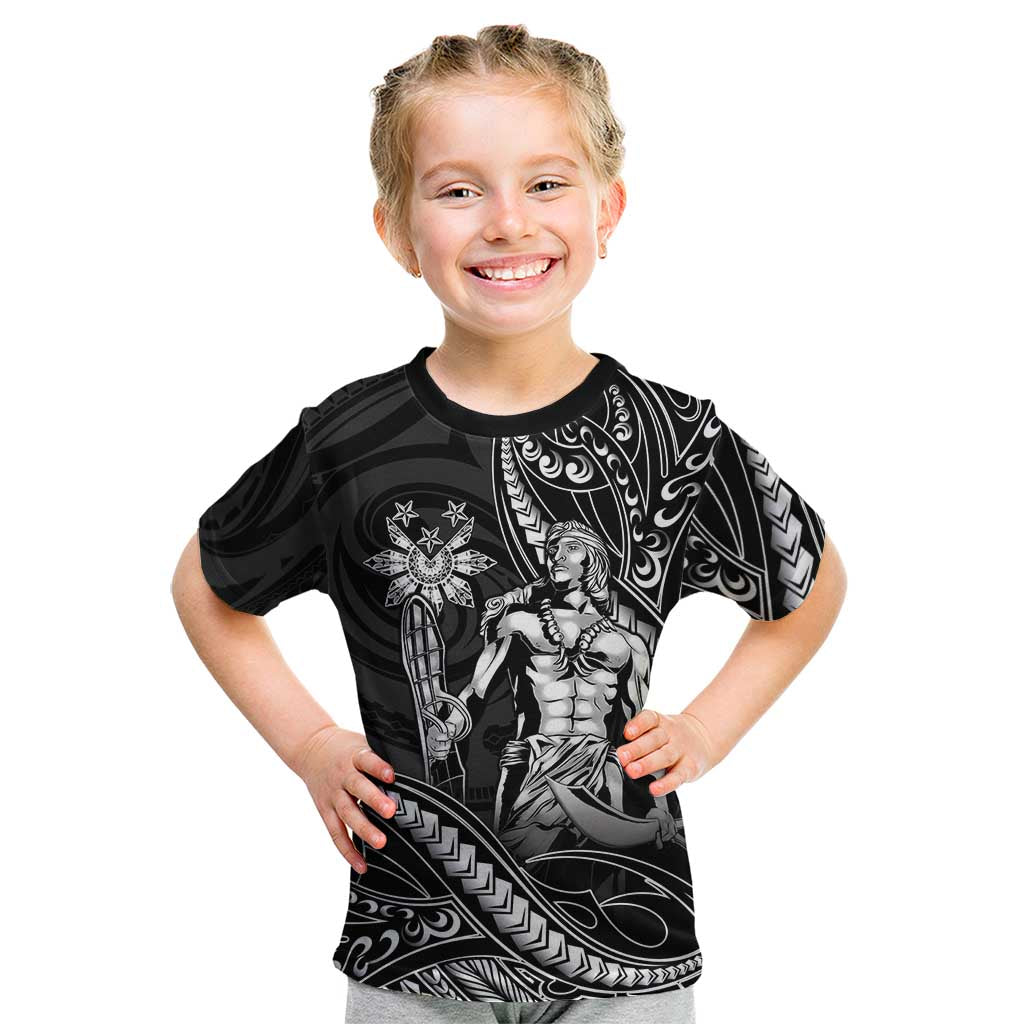 Filipinos Lapu Lapu Hero Kid T Shirt Black Polynesian Tribal Tattoo
