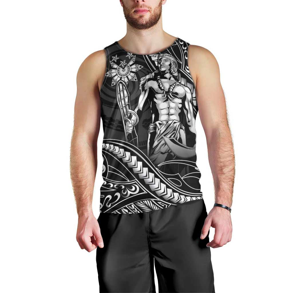 Filipinos Lapu Lapu Hero Men Tank Top Black Polynesian Tribal Tattoo