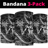 Filipinos Lapu Lapu Hero Neck Gaiter Black Polynesian Tribal Tattoo