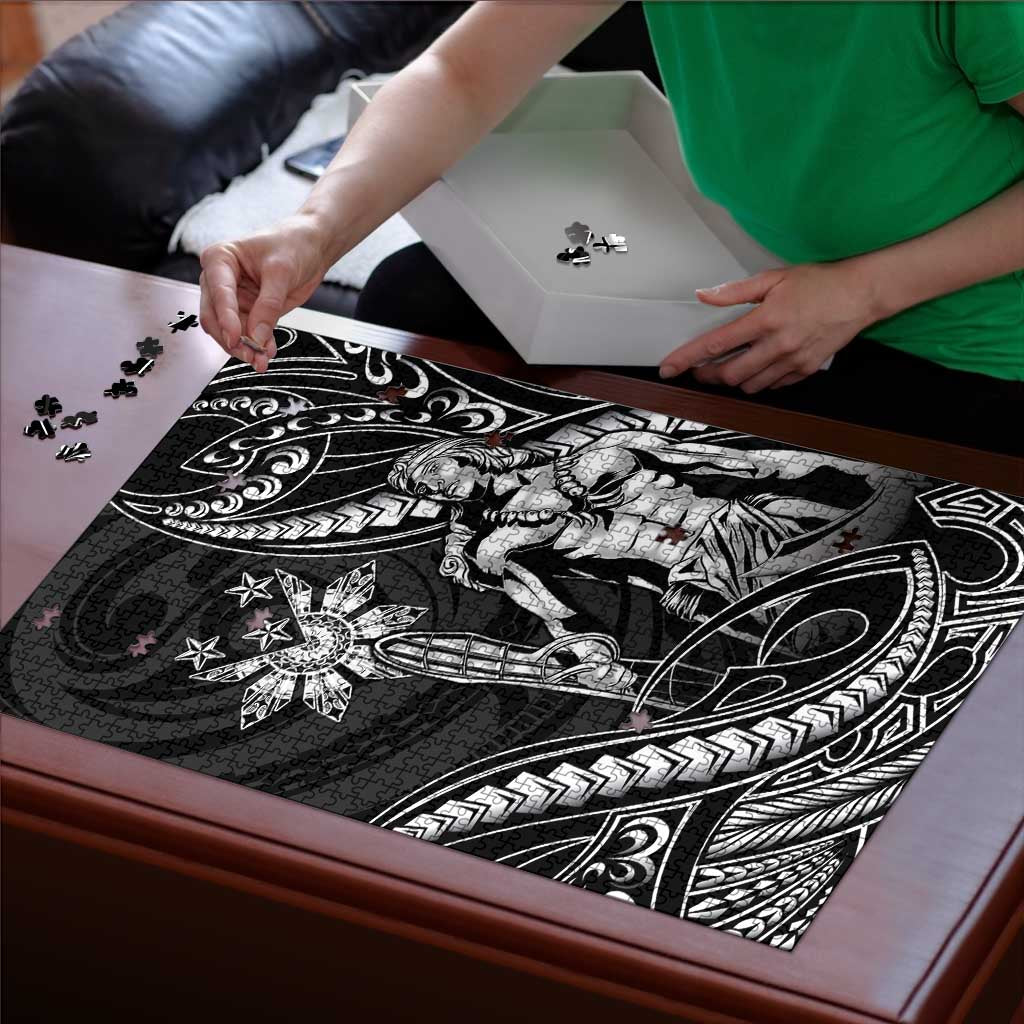 Filipinos Lapu Lapu Hero Puzzle Black Polynesian Tribal Tattoo