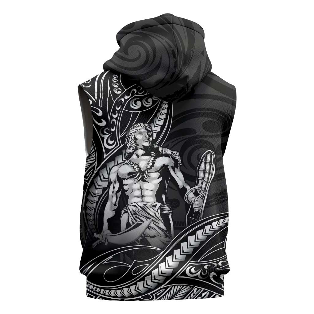 Filipinos Lapu Lapu Hero Sleeveless Hoodie Black Polynesian Tribal Tattoo LT05 - Polynesian Pride