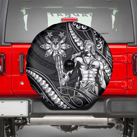 Filipinos Lapu Lapu Hero Spare Tire Cover Black Polynesian Tribal Tattoo LT05 - Polynesian Pride