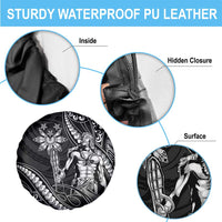 Filipinos Lapu Lapu Hero Spare Tire Cover Black Polynesian Tribal Tattoo LT05 - Polynesian Pride