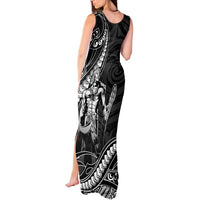 Filipinos Lapu Lapu Hero Tank Maxi Dress Black Polynesian Tribal Tattoo LT05 - Polynesian Pride