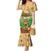 Personalised Hawaii Cinco De Mayo Family Matching Mermaid Dress and Hawaiian Shirt Funny Style