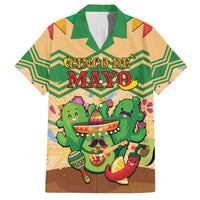 Personalised Hawaii Cinco De Mayo Family Matching Tank Maxi Dress and Hawaiian Shirt Funny Style LT05 Dad's Shirt - Short Sleeve Brown - Polynesian Pride