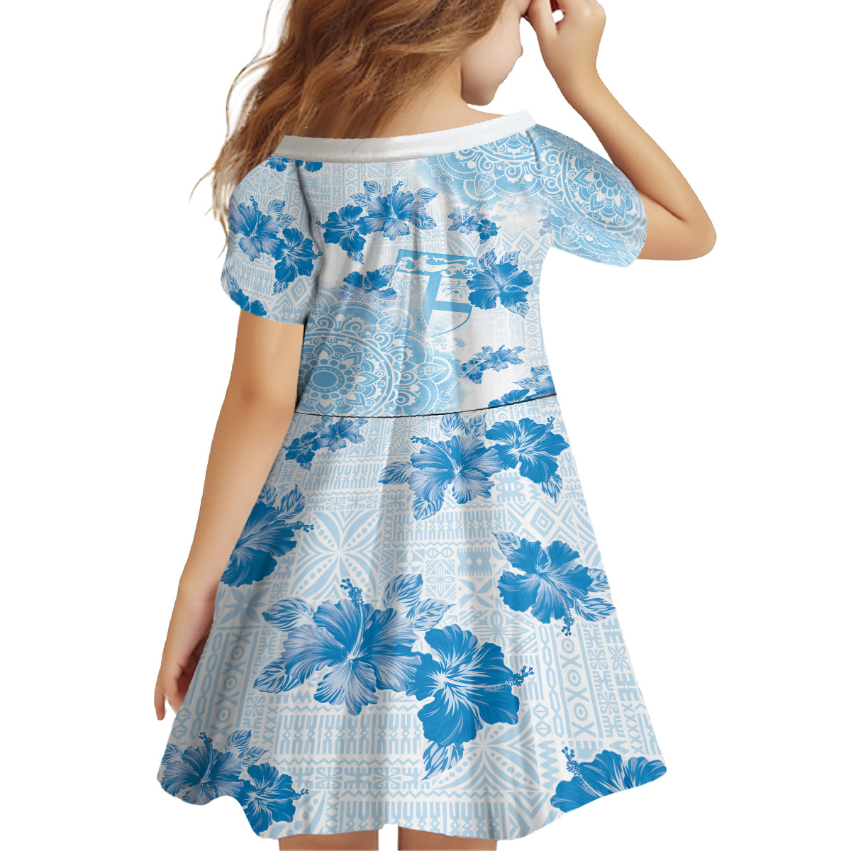 Happy Fiji Girmit Day Family Matching Tank Maxi Dress and Hawaiian Shirt Fijian Tapa With Mandala Pattern