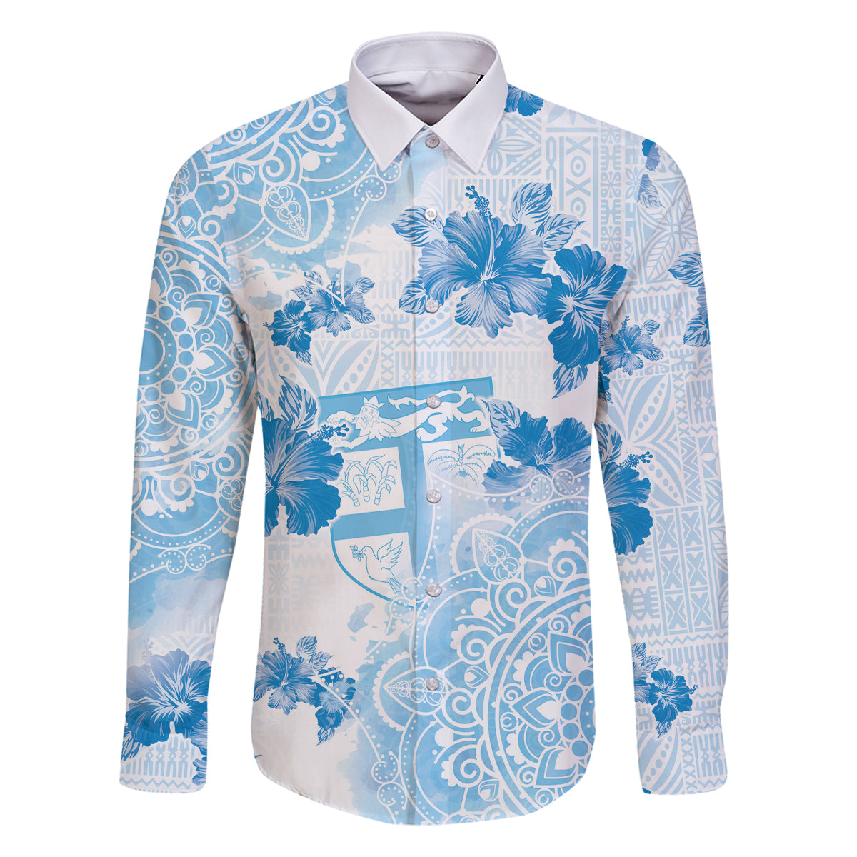 Happy Fiji Girmit Day Family Matching Tank Maxi Dress and Hawaiian Shirt Fijian Tapa With Mandala Pattern