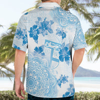 Happy Fiji Girmit Day Hawaiian Shirt Fijian Tapa With Mandala Pattern