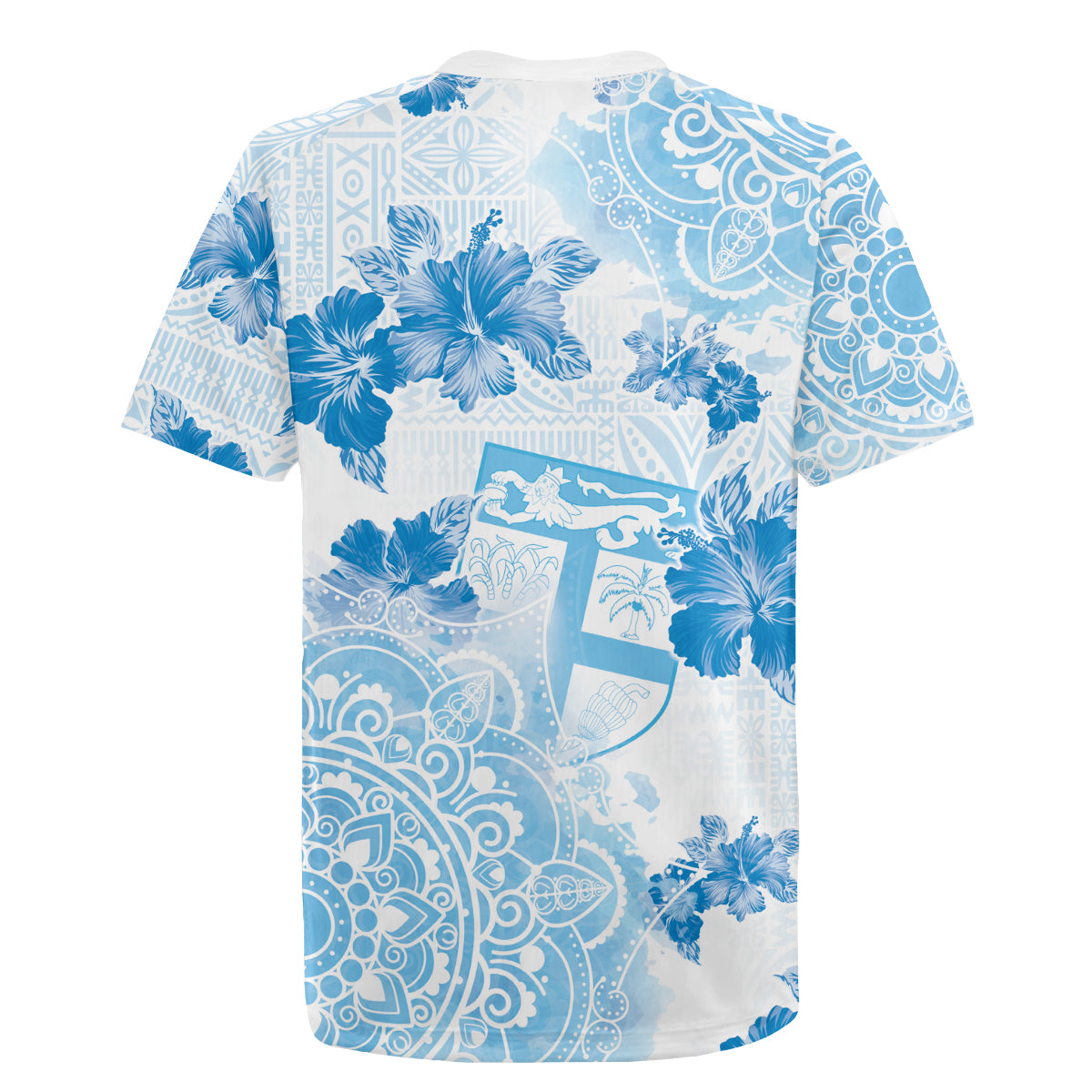Happy Fiji Girmit Day Rugby Jersey Fijian Tapa With Mandala Pattern