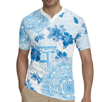 Happy Fiji Girmit Day Rugby Jersey Fijian Tapa With Mandala Pattern