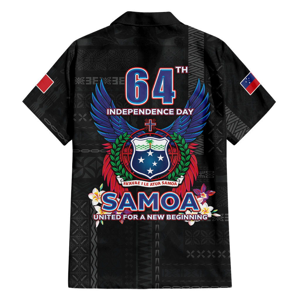 Samoa 64th Independence Anniversary Family Matching Off The Shoulder Long Sleeve Dress and Hawaiian Shirt LT05 - Polynesian Pride