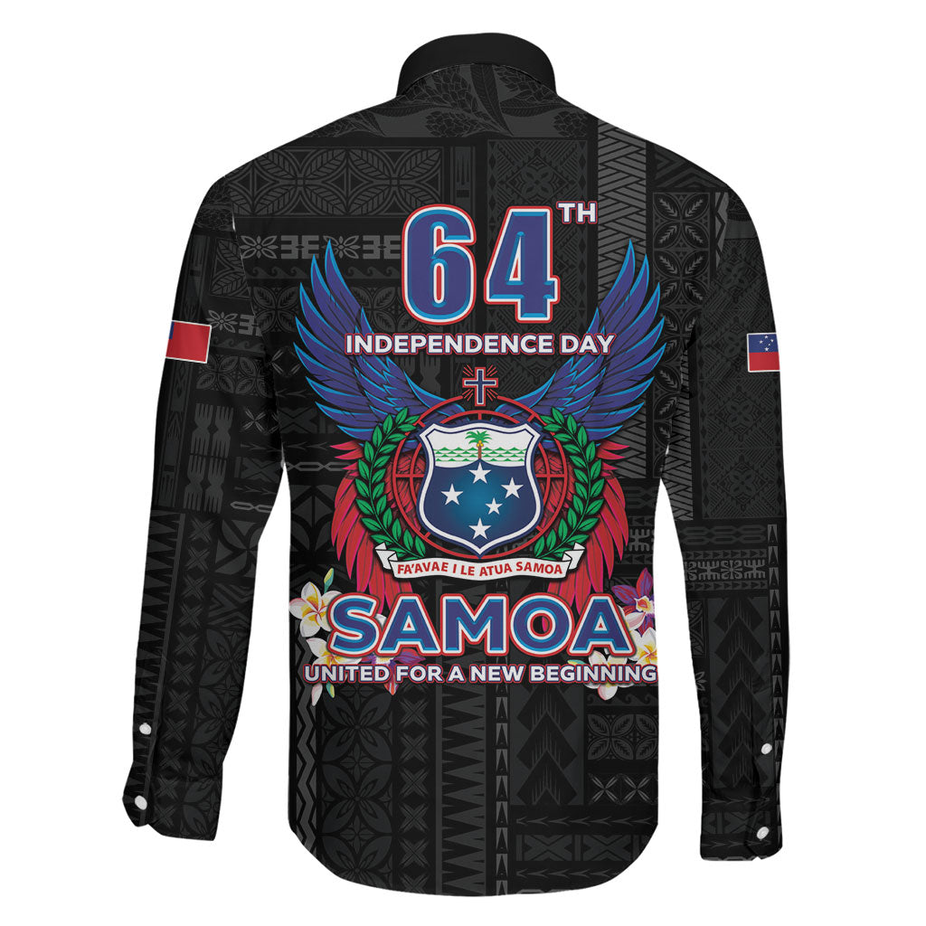 Samoa 64th Independence Anniversary Family Matching Off Shoulder Maxi Dress and Hawaiian Shirt