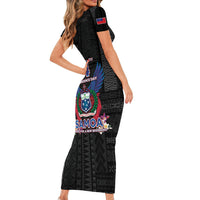 Samoa 64th Independence Anniversary Family Matching Short Sleeve Bodycon Dress and Hawaiian Shirt LT05 - Polynesian Pride