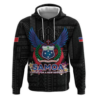 Samoa 64th Independence Anniversary Hoodie LT05 Pullover Hoodie Black - Polynesian Pride