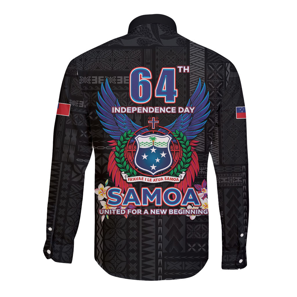 Samoa 64th Independence Anniversary Long Sleeve Button Shirt LT05 - Polynesian Pride