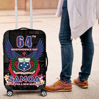 Samoa 64th Independence Anniversary Luggage Cover LT05 Black - Polynesian Pride
