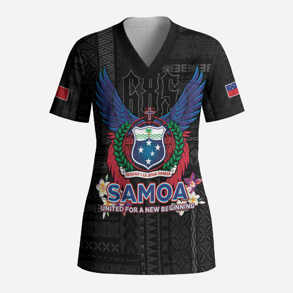 Samoa 64th Independence Anniversary Scrub Top