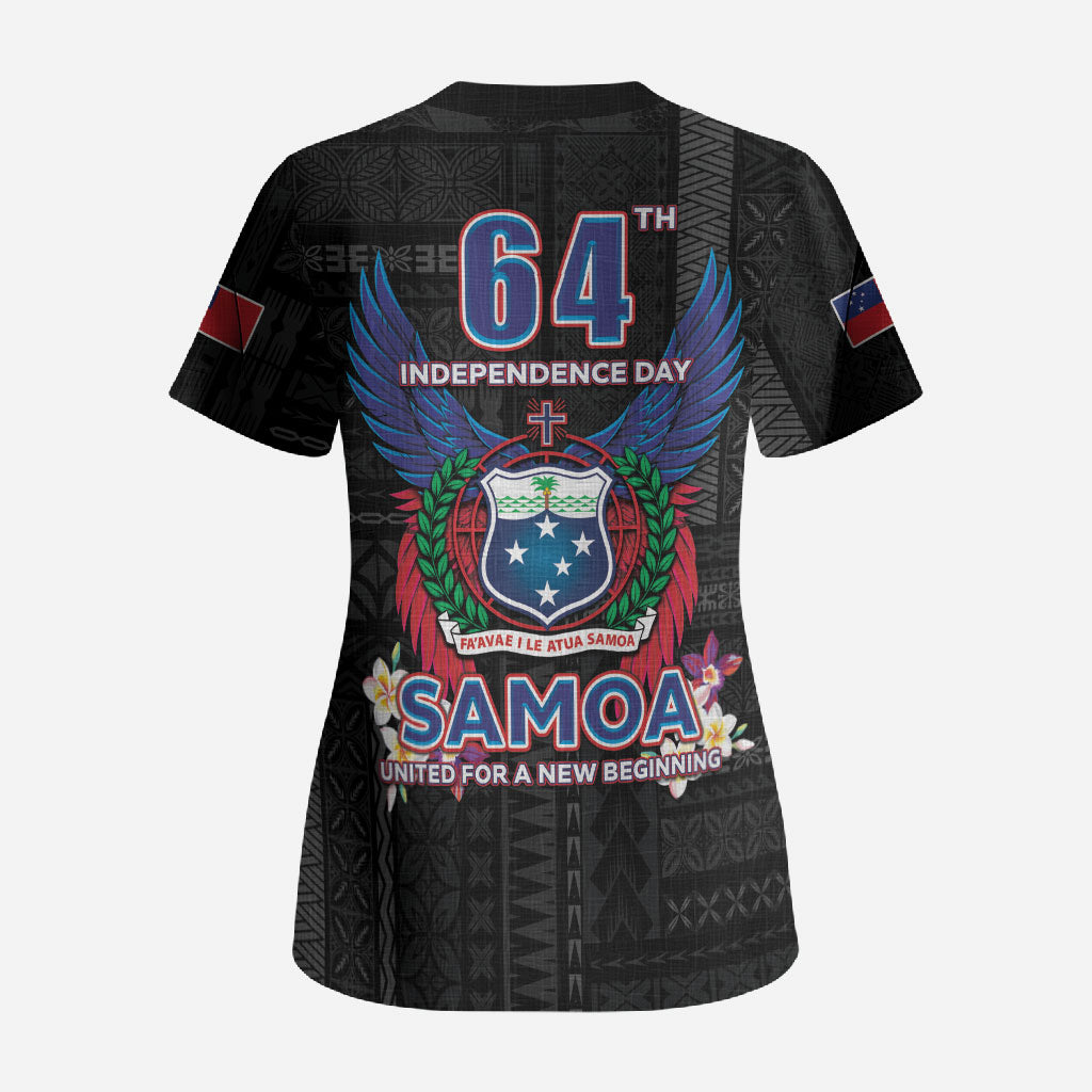 Samoa 64th Independence Anniversary Scrub Top