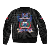 Samoa 64th Independence Anniversary Sleeve Zip Bomber Jacket LT05 - Polynesian Pride