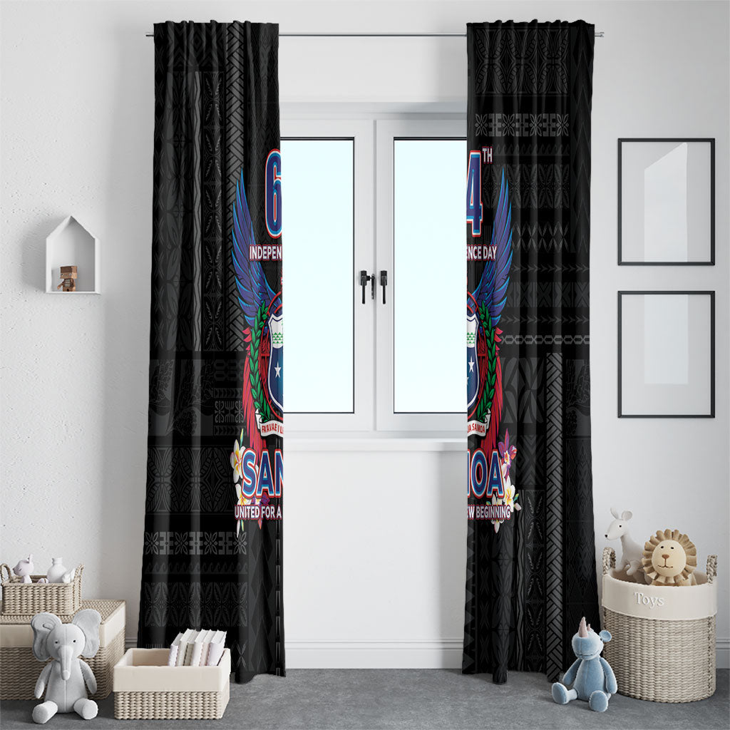 Samoa 64th Independence Anniversary Window Curtain LT05 - Polynesian Pride