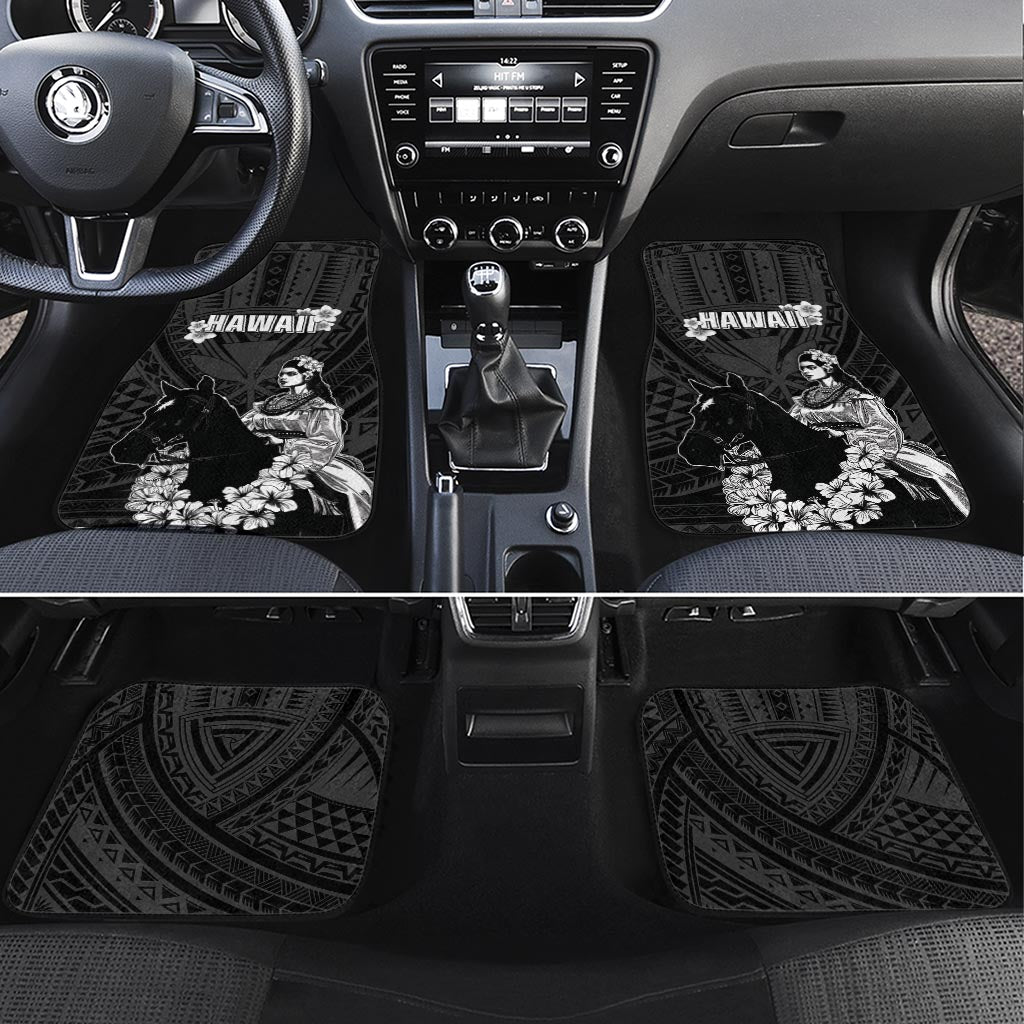 Hawaii King Kamehameha Day Parade Car Mats With Pa'u Riders Plumeria Kakau Tribal Pattern