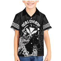 Hawaii King Kamehameha Day Parade Family Matching Mermaid Dress and Hawaiian Shirt With Pa'u Riders Plumeria Kakau Tribal Pattern