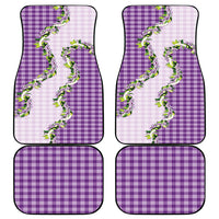 Violet Hawaii Palaka Car Mats Maile Pikake Honohono Orchid Lei LT05 - Polynesian Pride