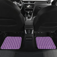 Violet Hawaii Palaka Car Mats Maile Pikake Honohono Orchid Lei LT05 Set 2pcs - Back Violet - Polynesian Pride