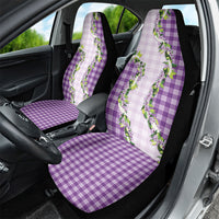 Violet Hawaii Palaka Car Seat Cover Maile Pikake Honohono Orchid Lei LT05 - Polynesian Pride